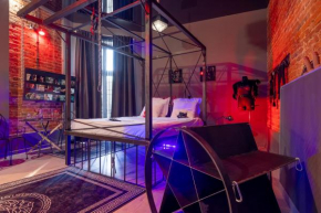 BDSM New Grey BAST 18 Apart Manufaktura Centrum Miasta Parking bezpłatny Bardzo wygodne Łóżko ogromne lustro dla dorosłych ADULTS ONLY
